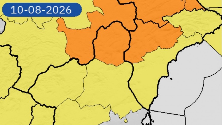 Avisos por lluvias, tormentas y altas temperaturas para este domingo en la Región