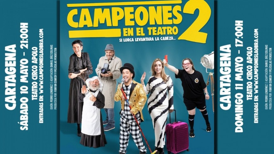 Este fin de semana llega al Teatro Circo Apolo de El Algar 'Campeones 2. Si Lorca levantara la cabeza'. Hablamos con Claudia Fesser y Emilio G