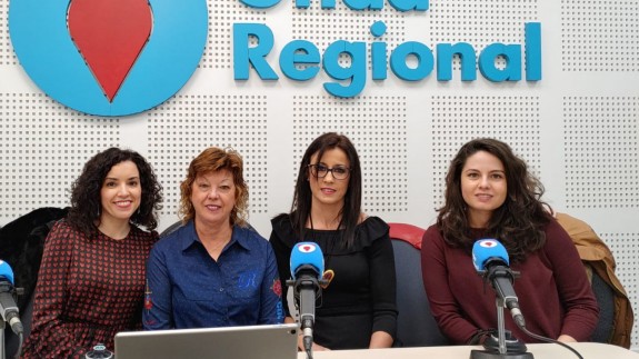 Encarna Martínez, Manoli Egea, Noelia Palazón y Melina Ortega en Onda Regional