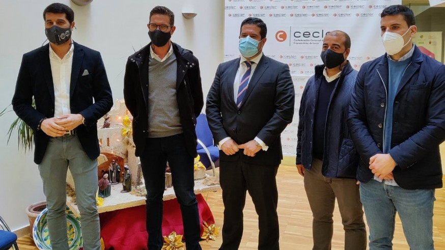 TARDE ABIERTA. El presidente de los empresarios lorquinos hace balance del año y del repunte de la pandemia
