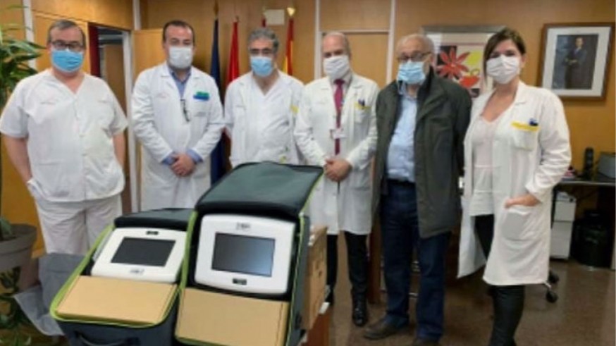 Respiradores cedidos por la Arrixaca