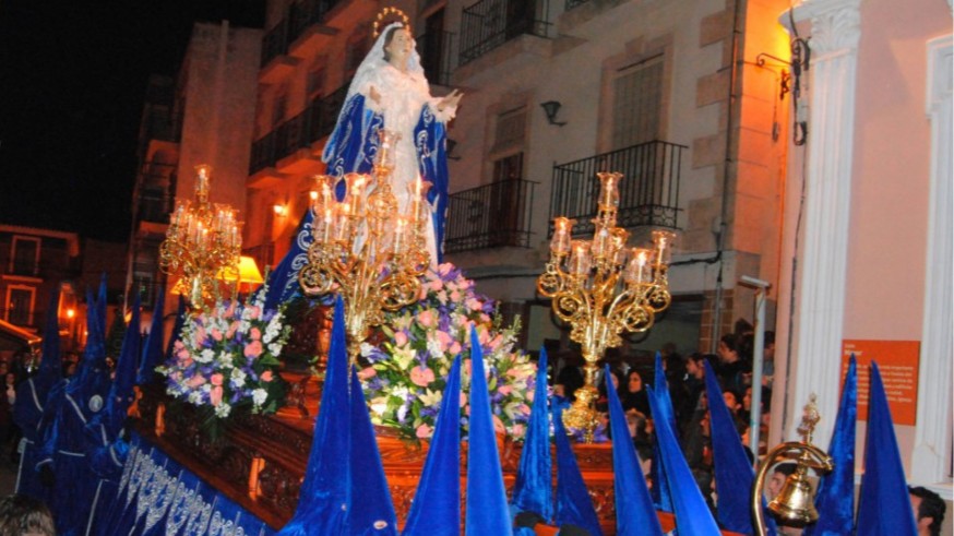 Imagen de una de las procesiones en Caravaca