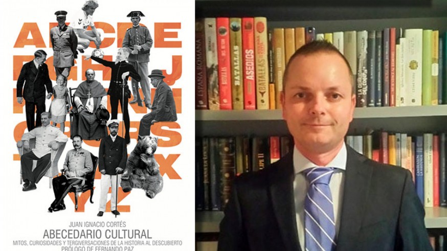 Juan Ignacio Cortés Guardiola y portada de 'Abecedario cultural'