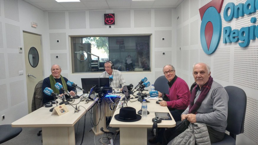 Juan Cano, Miguel Massotti, Miguel Ángel Díaz y Alfonso Rodríguez en Onda Regional