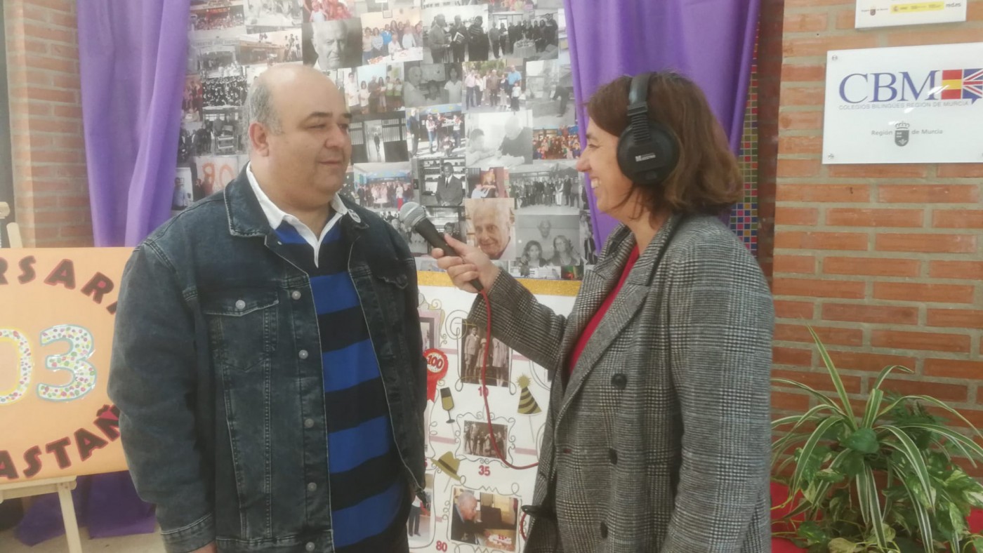 Sonia Illán entrevista al director del colegio Maestro José Castaño, Juan Carlos Talaya
