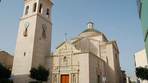 Iglesia de Alguazas desde donde se tocaba la Mujer del Pilongo