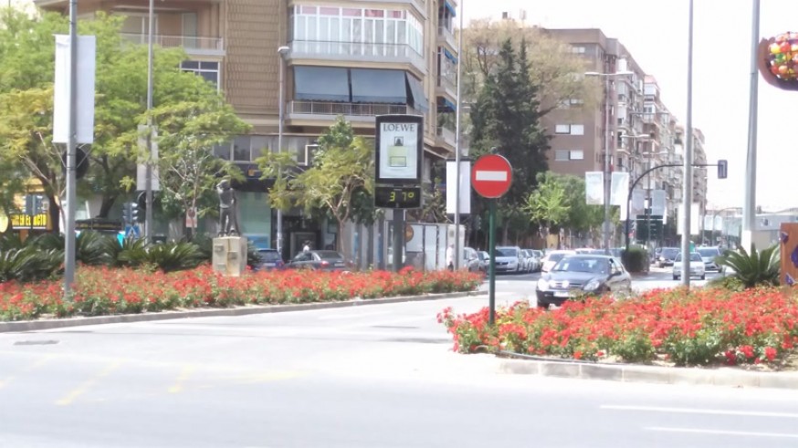 termómetro en la ciudad de Murcia