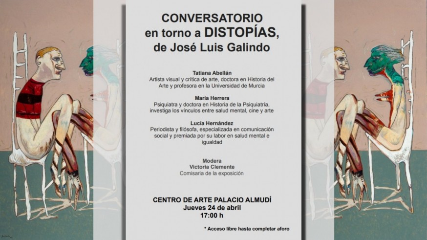 Hablamos con Victoria Clemente, comisaria de la exposición 'Distopías' de José Luis Galindo, que coordina un conversatorio en torno a la misma
