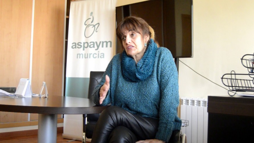María del Mar Martínez Franco, vicepresidenta de ASPAYM Murcia