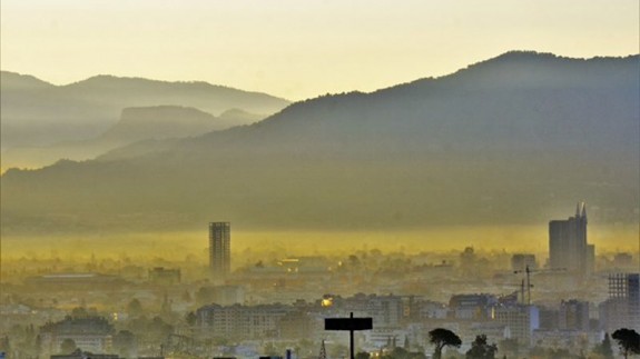 Contaminación sobre la ciudad de Murcia. ECOLOGISTAS EN ACCIÓN