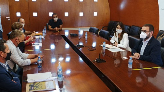 López Pagán junto al alcalde de Lorca y los representantes de las pedanías
