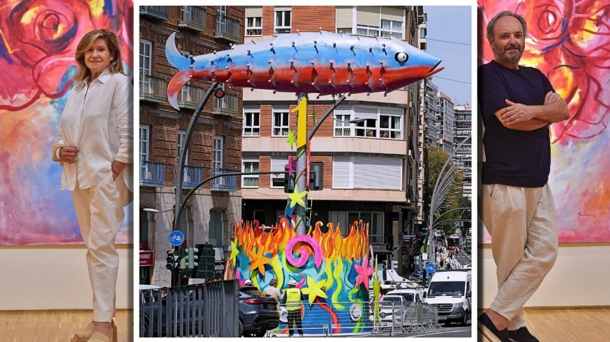 Conocemos los detalles del Catafalco del Entierro de la Sardina en su 175º aniversario con MUHER, Francisca Muñoz y Manuel Herrera