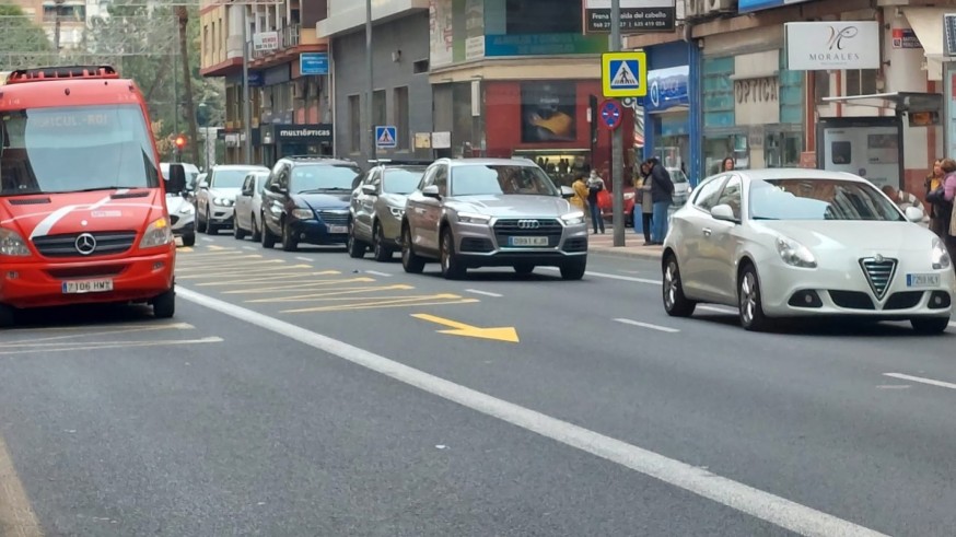Comienzas las obras en la Avenida de la Constitución de Murcia