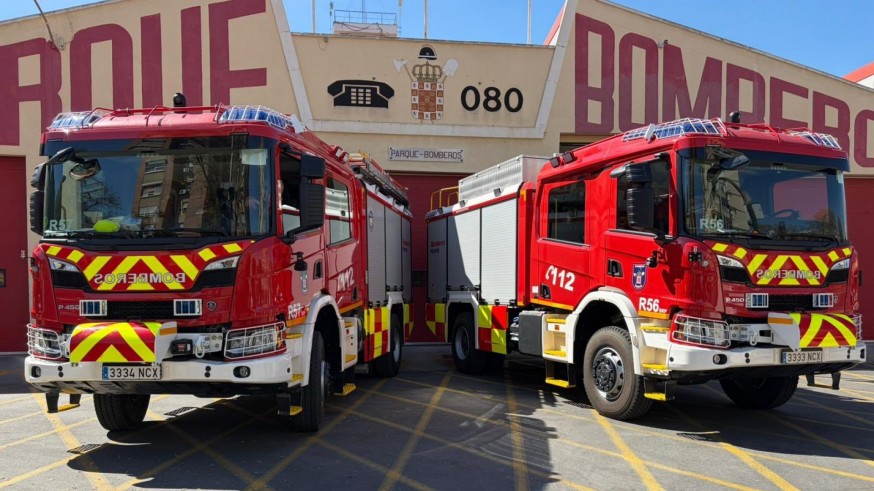 Murcia incorpora dos nuevos vehículos para los bomberos