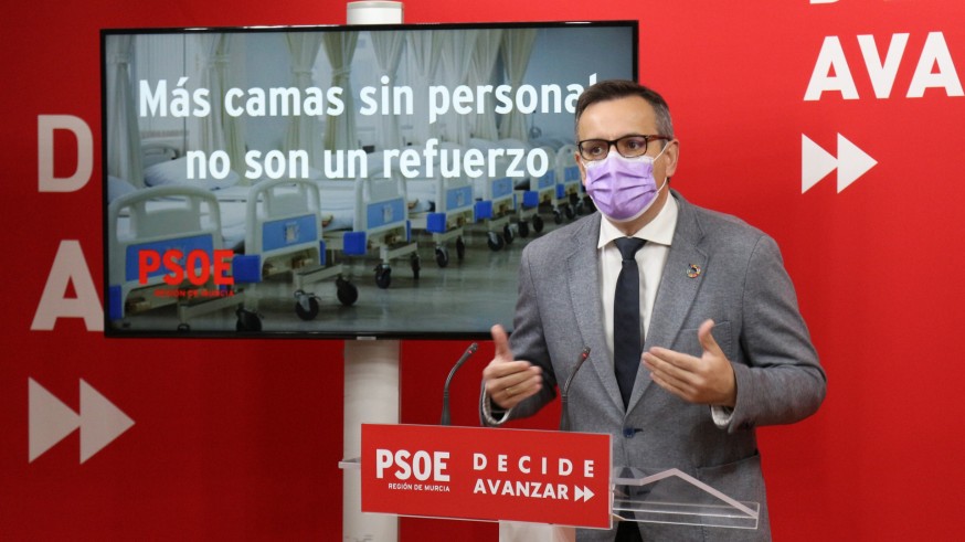Diego Conesa, en la comparecencia de este sábado. Foto: PSOE