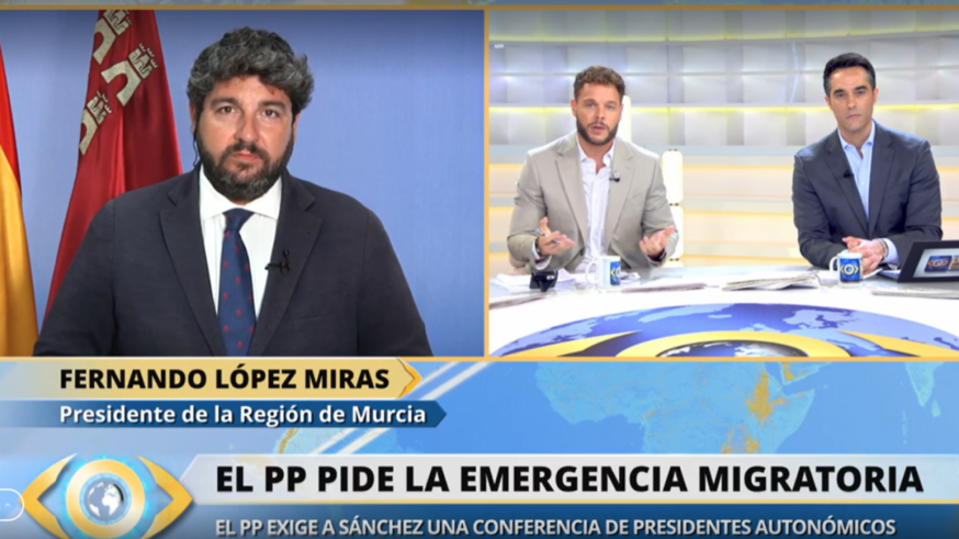 López Miras : " La crisis migratoria debe ser una cuestión de Estado"