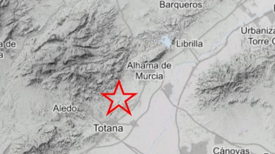 Registrado un terremoto de 3° de magnitud en Totana