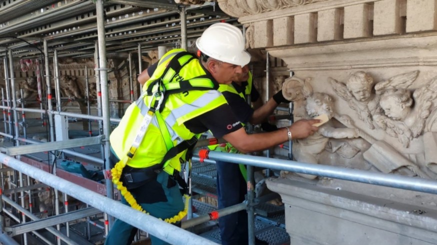 REPORTAJE | La restauración del imafronte de la Catedral de Murcia