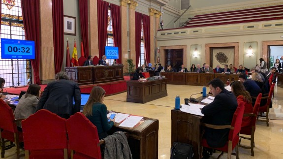 Pleno del ayuntamiento de Murcia
