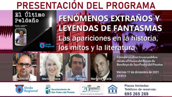 Presentación del programa "Leyendas de Fantasmas" desde el Museo Barón de Benifayó