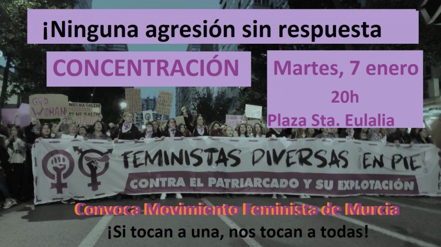 Cartel de la convocatoria de Movimiento Feminista. 
