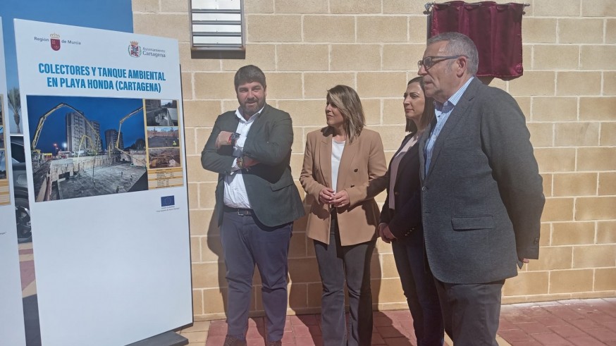 Inaugurado en Playa Honda un tanque de tormentas de 8.200 m³ para proteger el Mar Menor y prevenir inundaciones