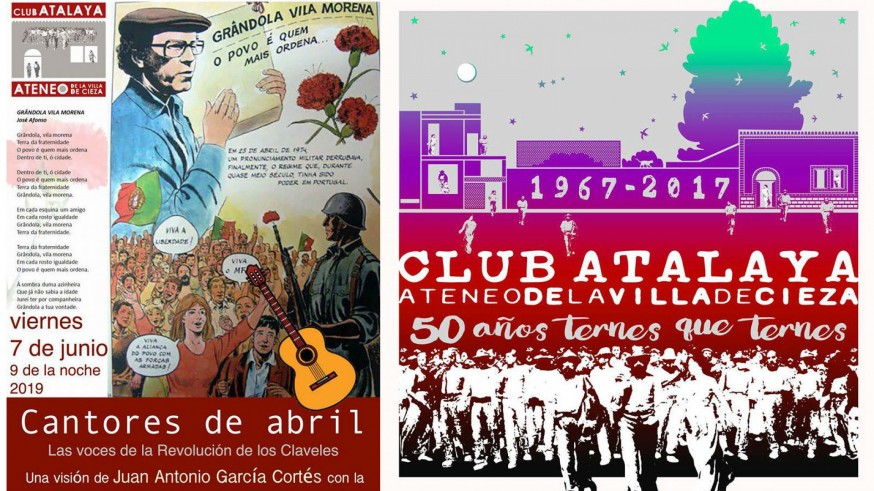 El Club Atalaya de Cieza conmemora la Revolución de Los Claveles
