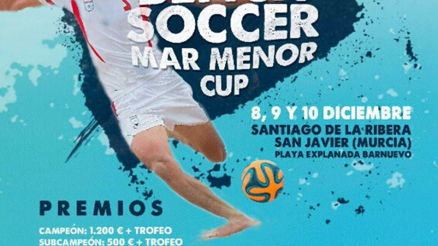 Cartel del torneo de fútbol playa