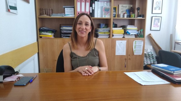 María Bleda en su despacho