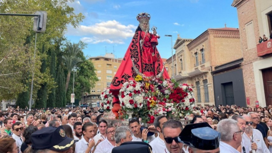 La Virgen de la Fuensanta vuelve este martes al Santuario