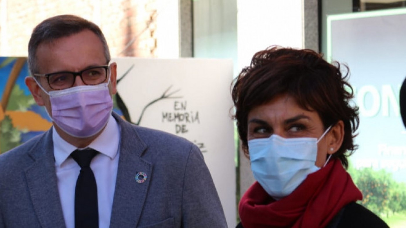 Diego Conesa y M.Carmen Morales, hoy en Beniel. PSRM-PSOE