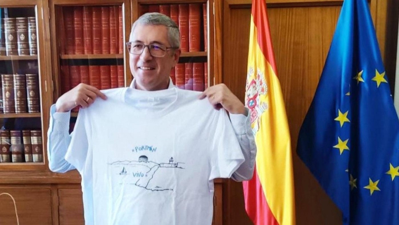 Morán compromete a información pública el proyecto de regeneración de la bahía de Portmán tras el verano