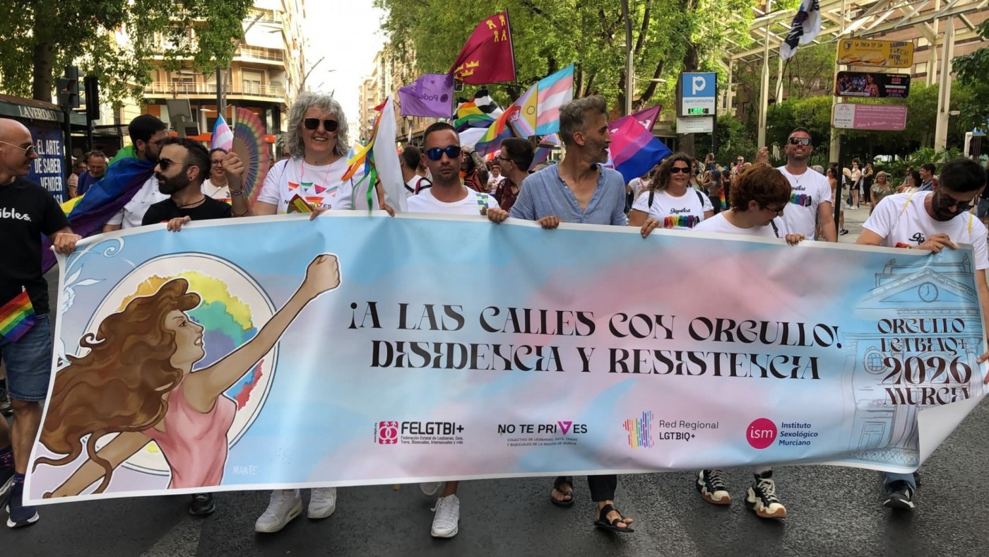 Desfile del orgullo LGTBIQ+ en Murcia: "Nuestros derechos no se tocan"
