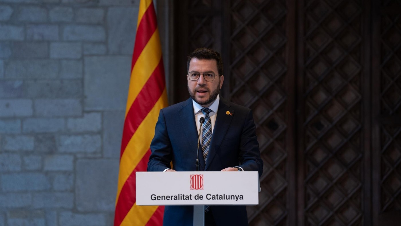 Aragonès pide a Sánchez más pasos tras la "eliminación" de la sedición del Código Penal