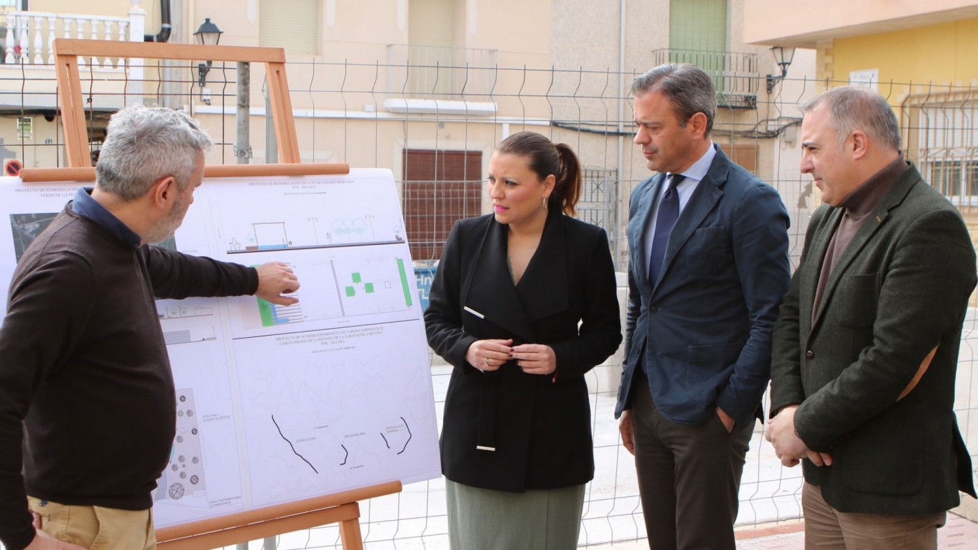 Una inversión de 550.00 euros permite a la Comunidad mejorar las infraestructuras en el casco urbano y pedanías de Fortuna