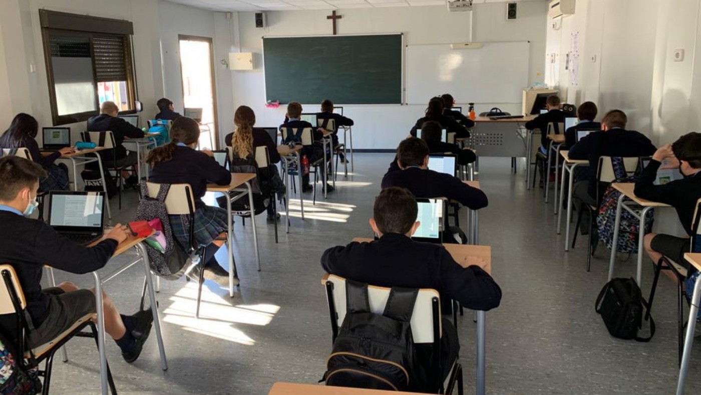 aula en el Colegio San Vicente Paúl