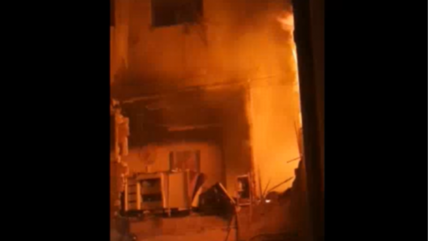 VÍDEO | Así fue el rescate del bombero herido en el incendio de Molina