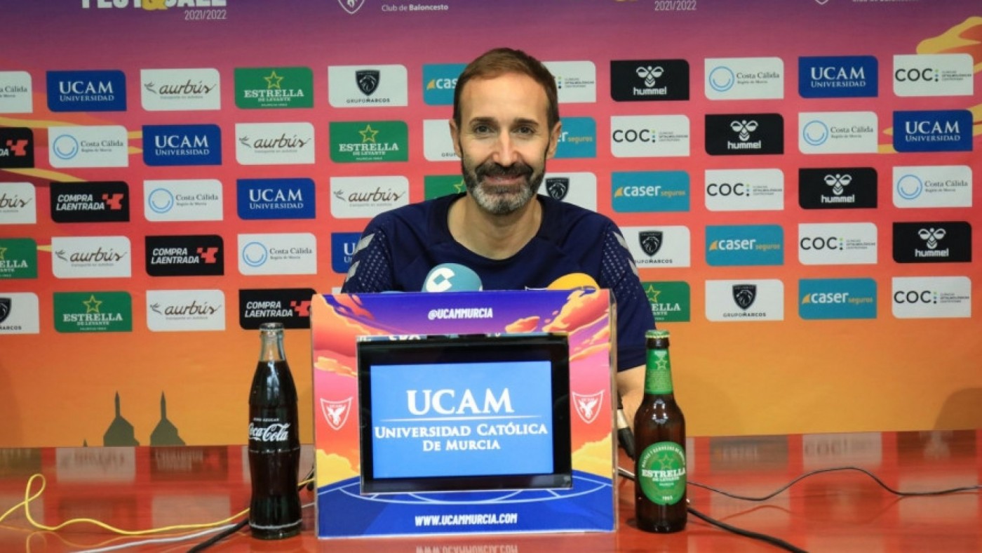 Sito Alonso, entrenador del UCAM Murcia CB.