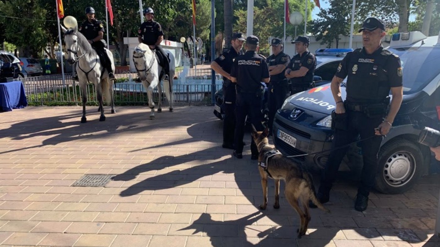 350 agentes de la Policía Nacional de Murcia participan en el dispositivo especial de seguridad establecido para la Feria 