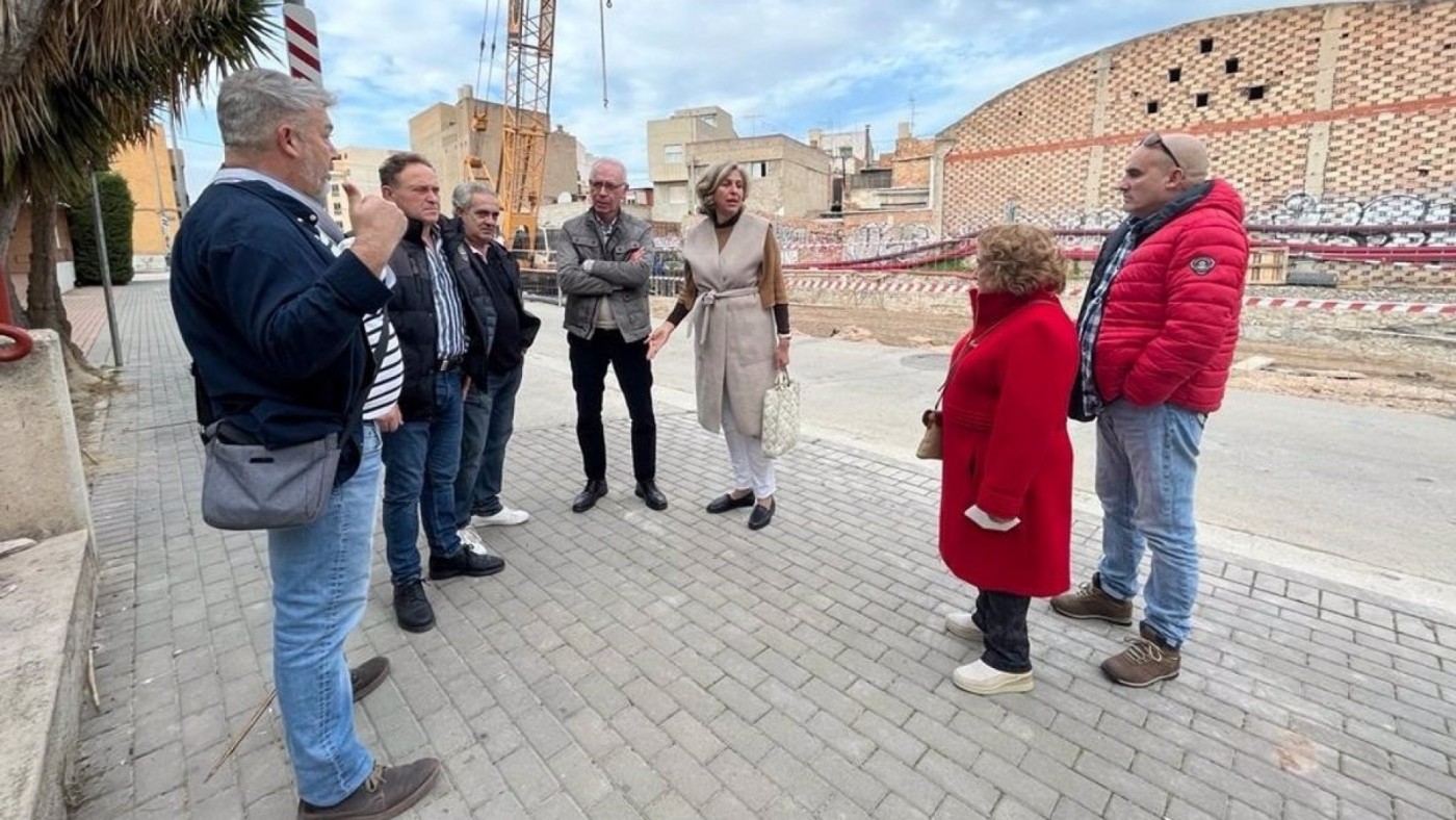 El PP de Murcia lamenta la 'dejadez' que sufren los vecinos de Barriomar-La Purísima por las obras del soterramiento