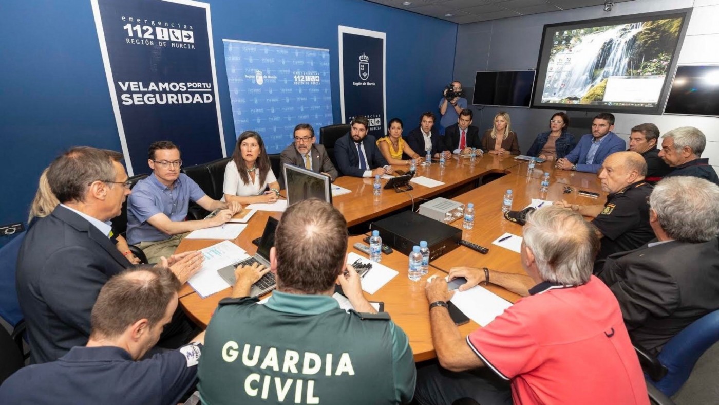 López Miras: "Por primera vez se activa la alerta roja en toda la Región de Murcia"