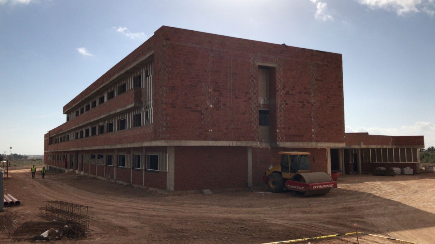 Las obras del colegio de La Aljorra, Cartagena, concluirán ya entrado el siguiente curso 