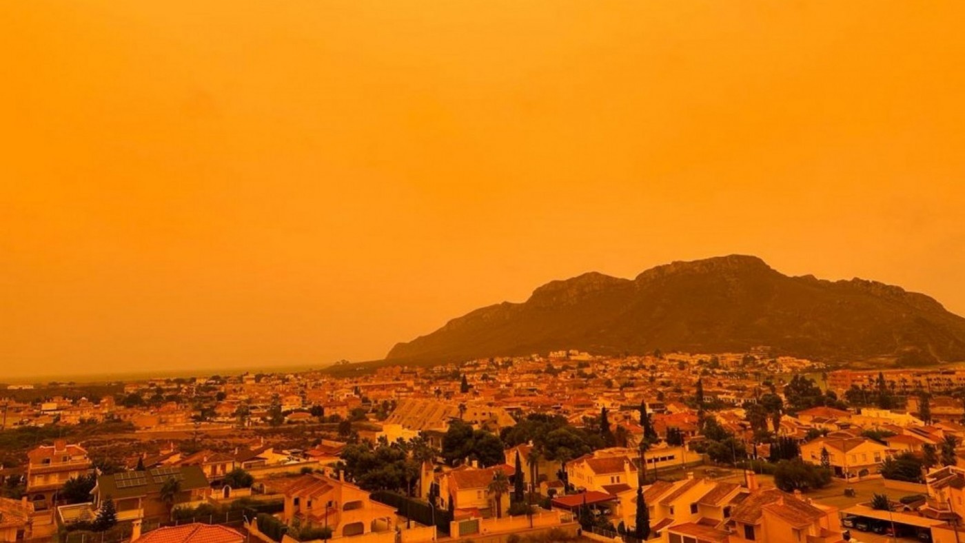 El cambio climático dispara los episodios de polvo sahariano en Murcia
