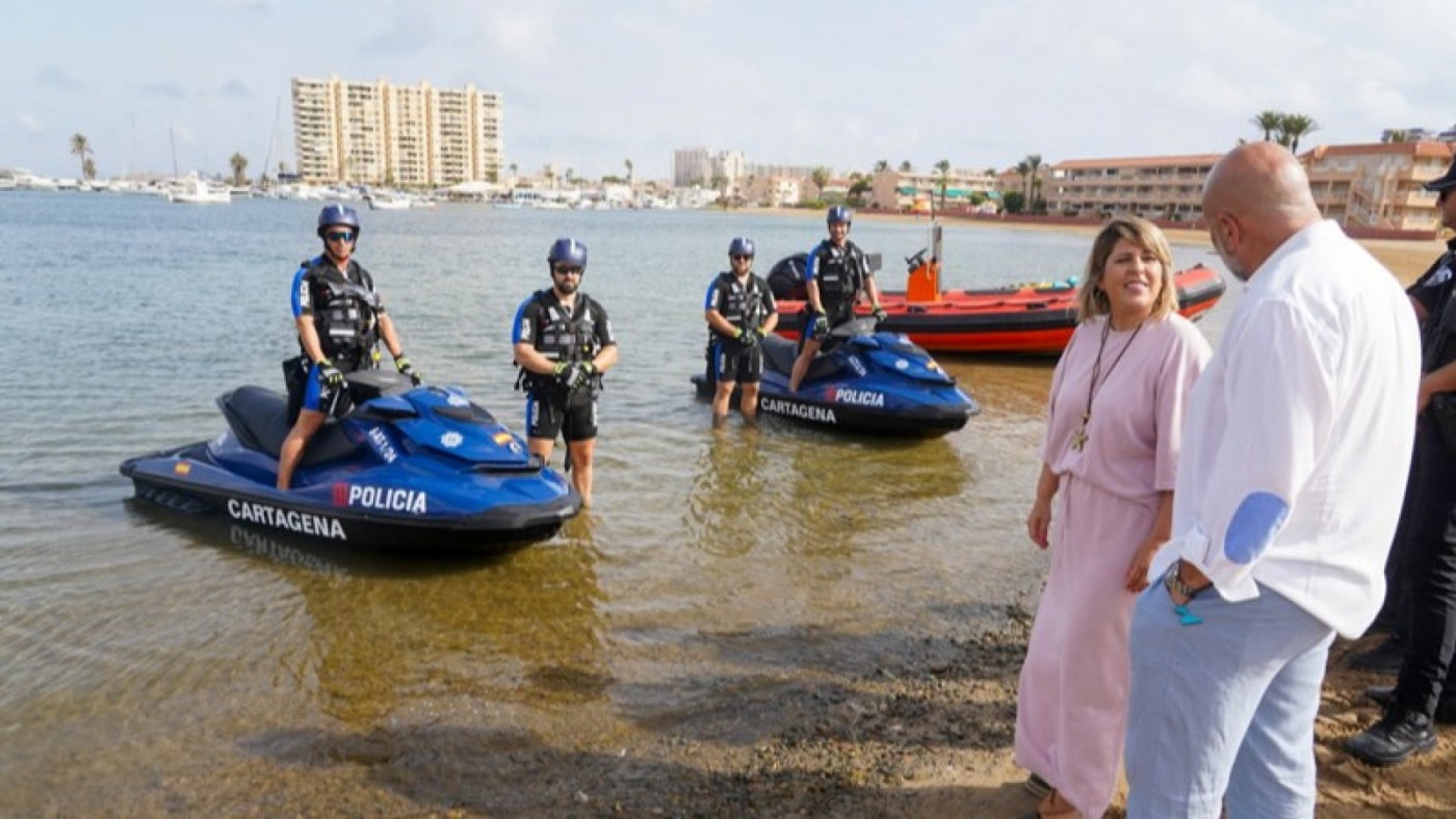 Dos motos acuáticas refuerzan el dispositivo de rescate y salvamento en Cartagena