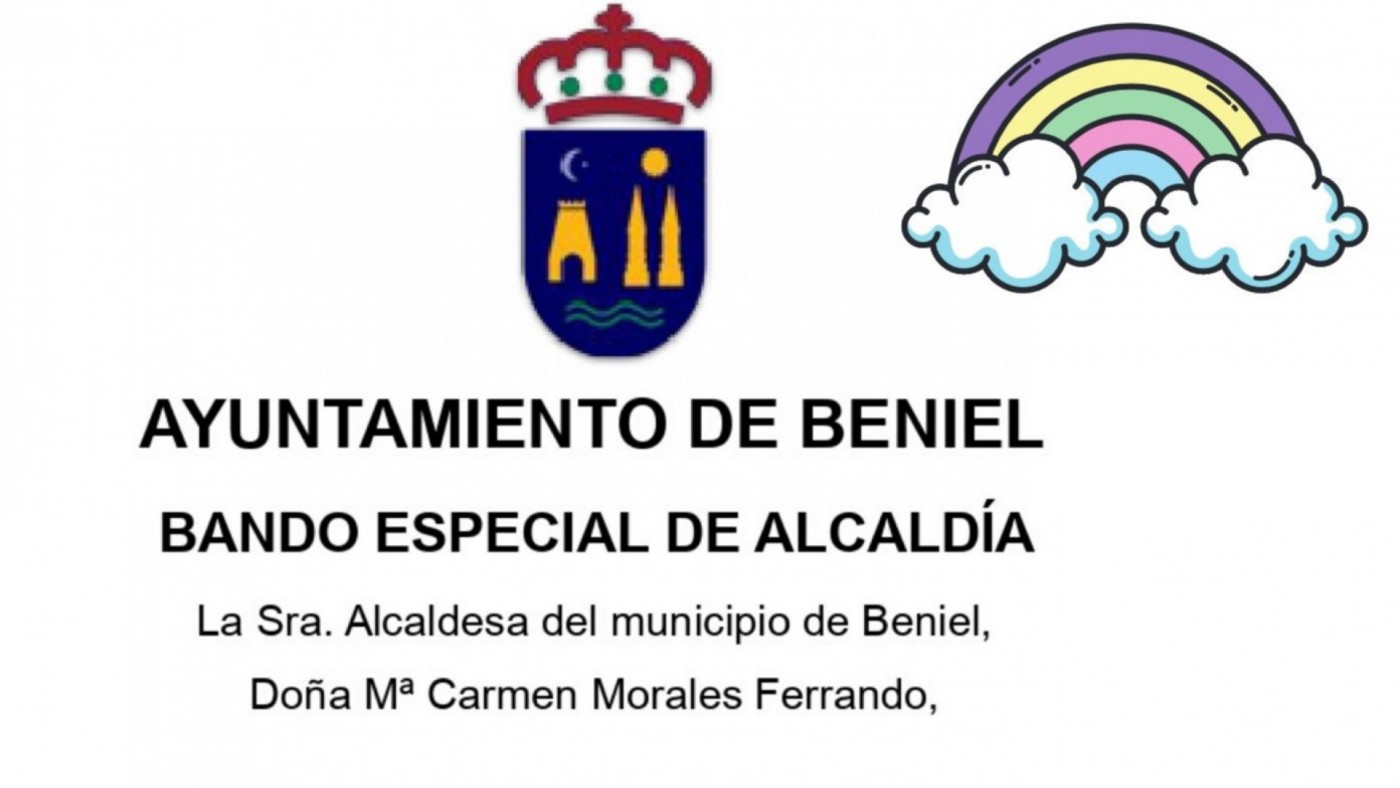 Bando dictado por la alcaldesa de Beniel
