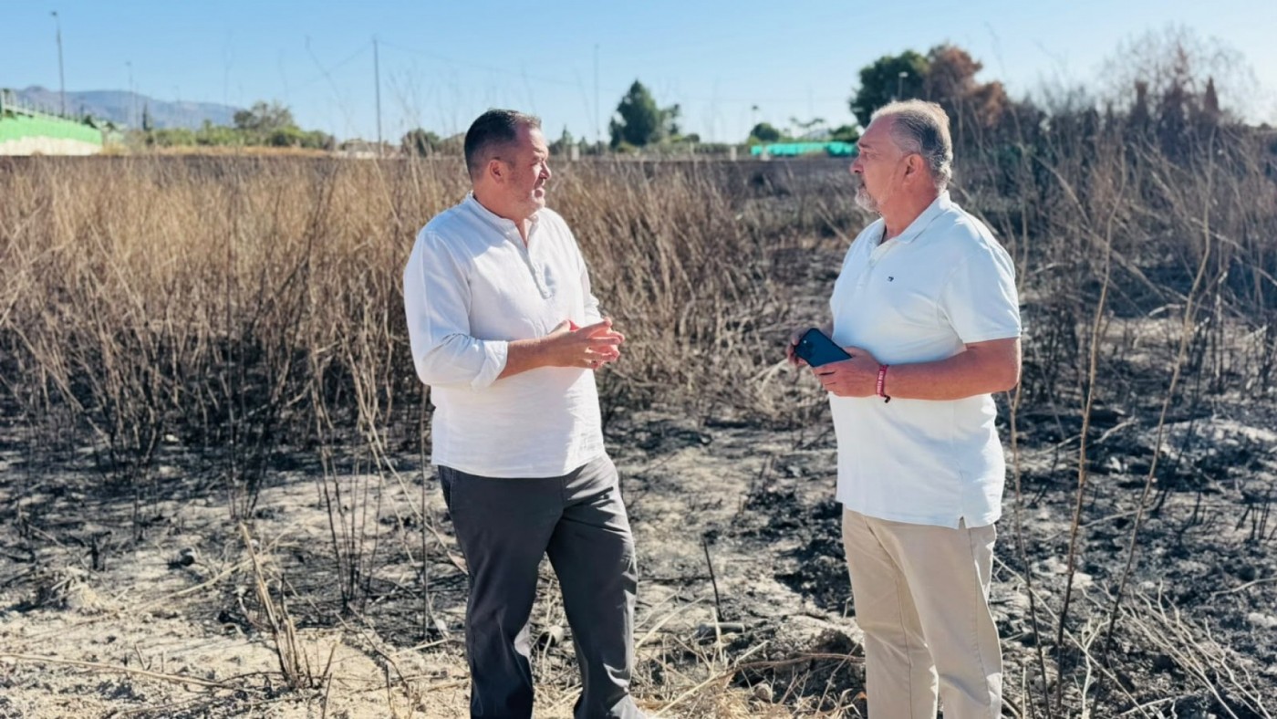 Lorca reclama la limpieza urgente del Guadalentín tras el incendio