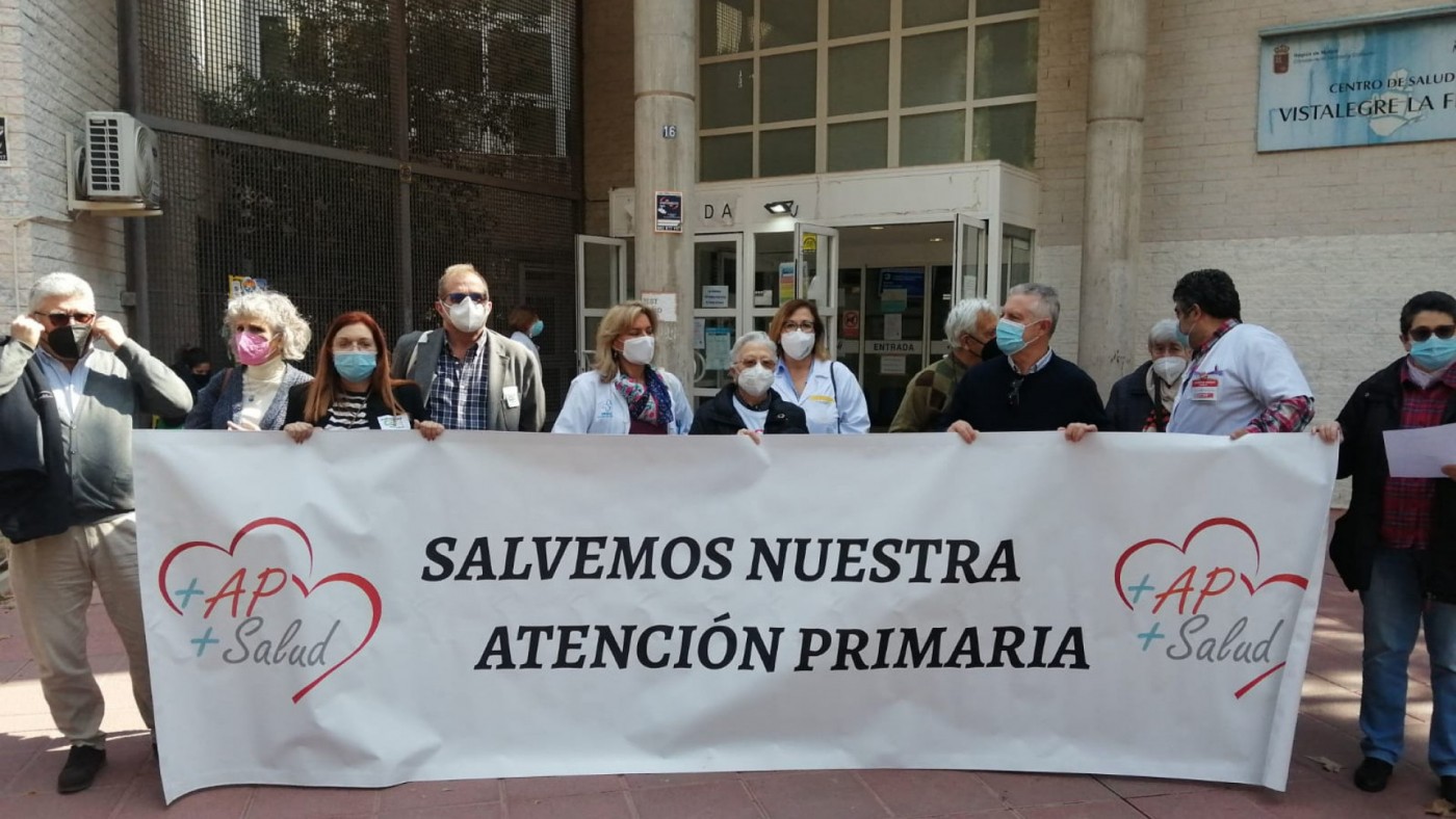 Ocho centros de salud de Murcia, Cartagena, Lorca, Molina y Águilas piden más medios para la Atención Primaria
