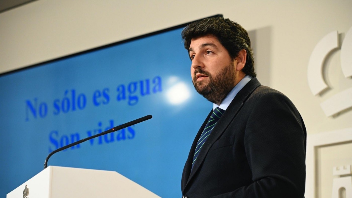 López Miras pide una reunión con Pedro Sánchez para llegar a un acuerdo que garantice la continuidad del trasvase