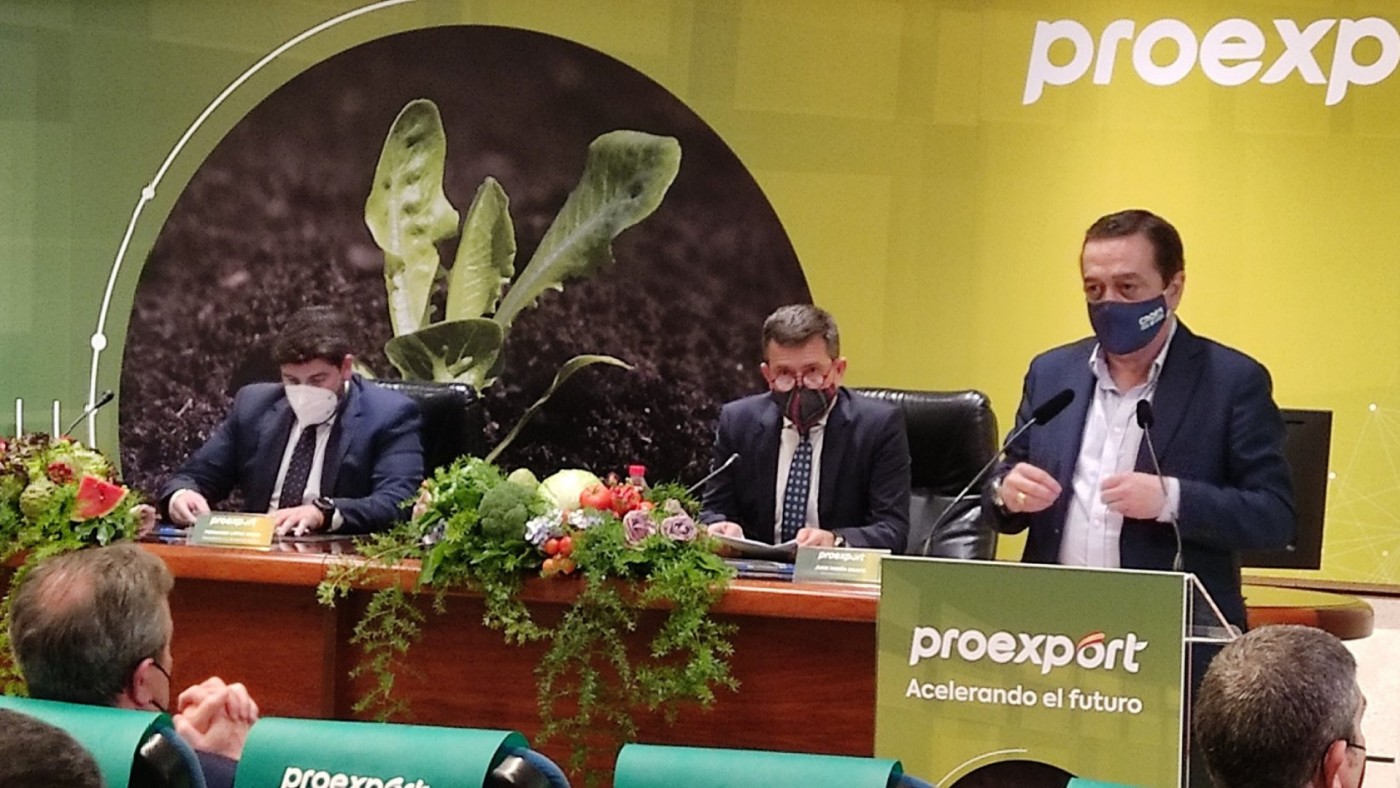 Albarracín durante su intervención en la Asamblea anual de Proexport
