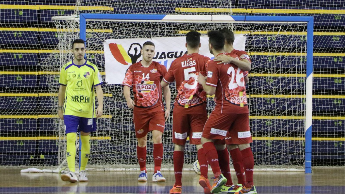 Los jugadores de ElPozo Murcia celebran un gol